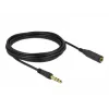 Stereo Jack Extension kabel DeLOCK 86767 6.35mm 5m Czarny