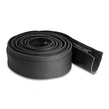 DeLOCK osłona kabli neoprenowa elastyczna z zamkiem błyskawicznym 3 m x 100 mm czarna
