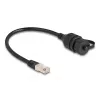 Kabel DeLOCK RJ50 męski do RJ50 żeński IP67 wodoodporny 20 cm