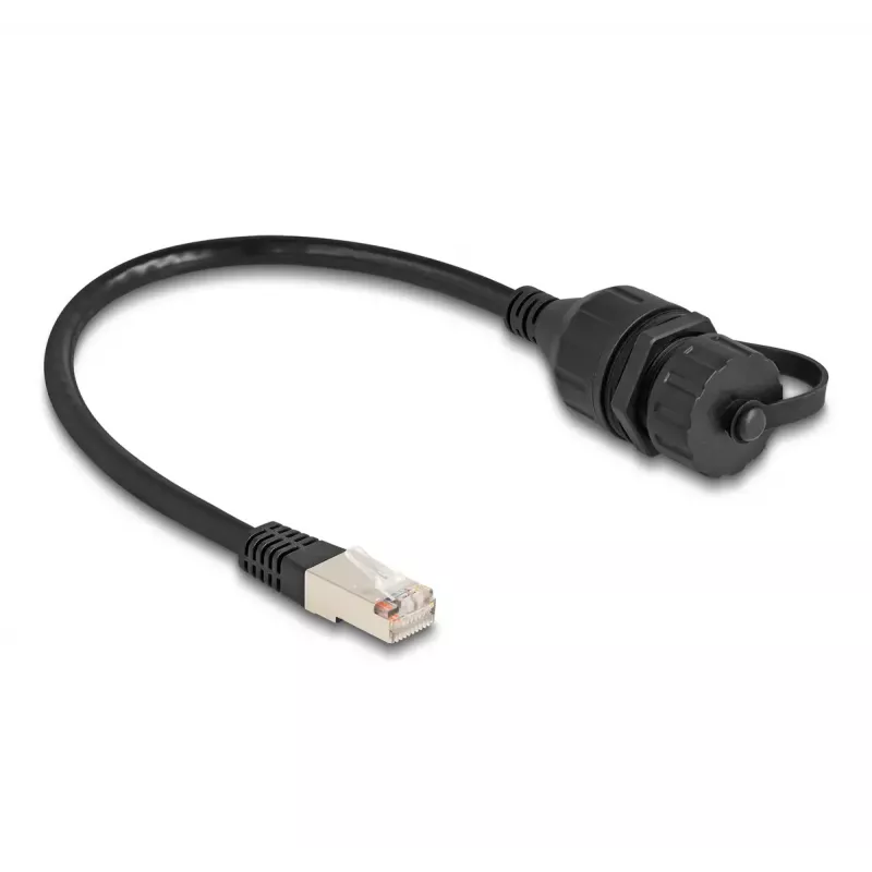 Kabel DeLOCK RJ50 męski do RJ50 żeński IP67 wodoodporny 20 cm
