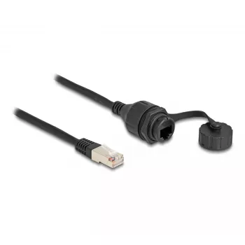 Kabel DeLOCK RJ50 męski do RJ50 żeński IP67 wodoodporny 20 cm
