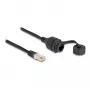 Kabel DeLOCK RJ50 męski do RJ50 żeński IP67 wodoodporny 20 cm