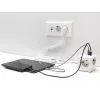 DeLOCK 11497 Gniazdko CEE 7/3 + USB Biały 250V 16A
