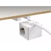 DeLOCK 11497 Gniazdko CEE 7/3 + USB Biały 250V 16A