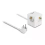 DeLOCK 11497 Gniazdko CEE 7/3 + USB Biały 250V 16A