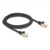 Kabel sieciowy DeLOCK RJ45 80318 wtyk do wtyku Kat.6A 2m czarny