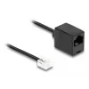 Kabel telefoniczny DeLOCK wtyk RJ11 na gniazdo RJ45 czarny 3 m
