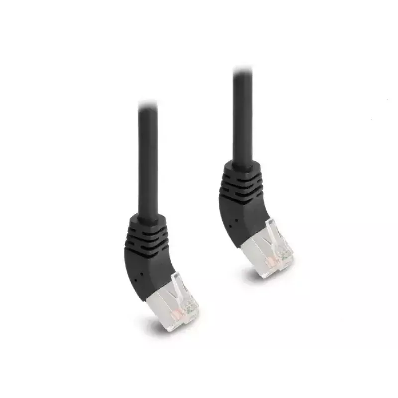 Kabel sieciowy DeLOCK RJ45 Cat.6A kątowy 45° 0,5 m czarny