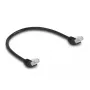 Kabel sieciowy DeLOCK RJ45 Cat.6A kątowy 45° 0,5 m czarny
