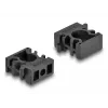 Uchwyt na kable DeLOCK 60481 10 mm czarny 8 szt.