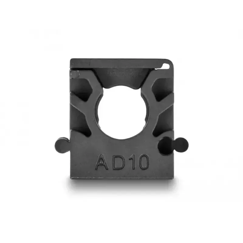 Uchwyt na kable DeLOCK 60481 10 mm czarny 8 szt.