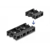 Uchwyt na kable DeLOCK 60481 10 mm czarny 8 szt.