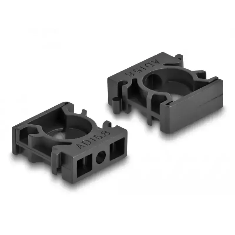 Uchwyt kablowy DeLOCK 60483 15,8 mm czarny 8 sztuk