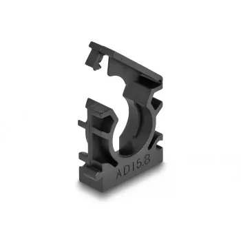 Uchwyt kablowy DeLOCK 60483 15,8 mm czarny 8 sztuk