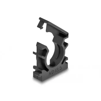 Uchwyt kablowy DeLOCK 60484 18,5 mm czarny 8 sztuk