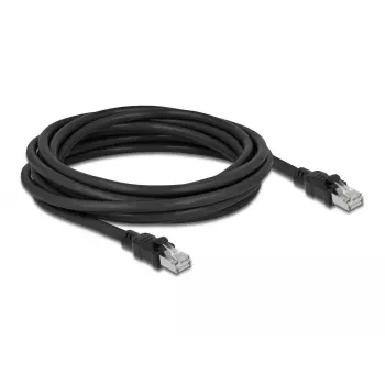 DeLOCK Kabel sieciowy RJ45 Kat.6A F/UTP 5 m Czarny