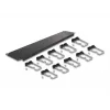 Panel do zarządzania kablami DeLOCK 19 cali 66919 z 10 metalowymi haczykami czarny