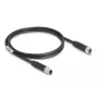 DeLOCK M8 3-pin kabel, kodowany A, męski do żeńskiego, PUR TPU, 1 m