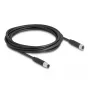 DeLOCK Kabel M8 3-pinowy A-kodowany męski do żeńskiego PUR TPU 3 m