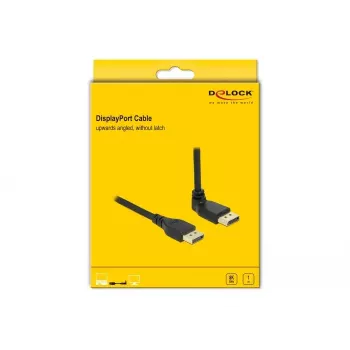 Kabel DisplayPort DELOCK 1 m, DisplayPort na DisplayPort, średnica 5,7 mm, do 32 kanałów audio