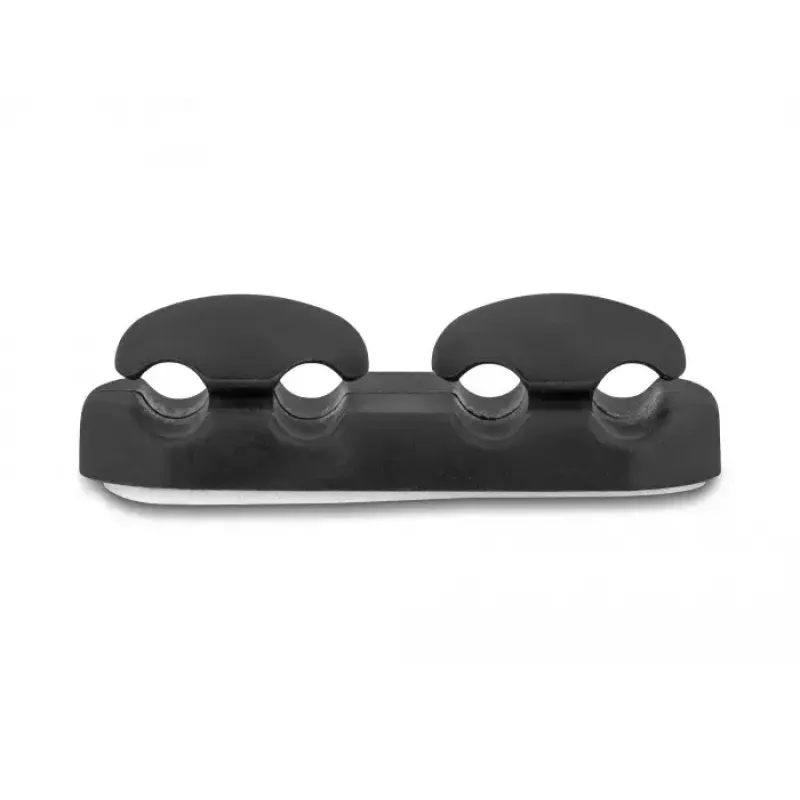 Uchwyt na kable DeLOCK 18445 czarny samoprzylepny 4 przepusty