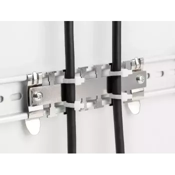 DeLOCK Zacisk kablowy na szynę DIN 3,5 cm średnica metaliczny metal