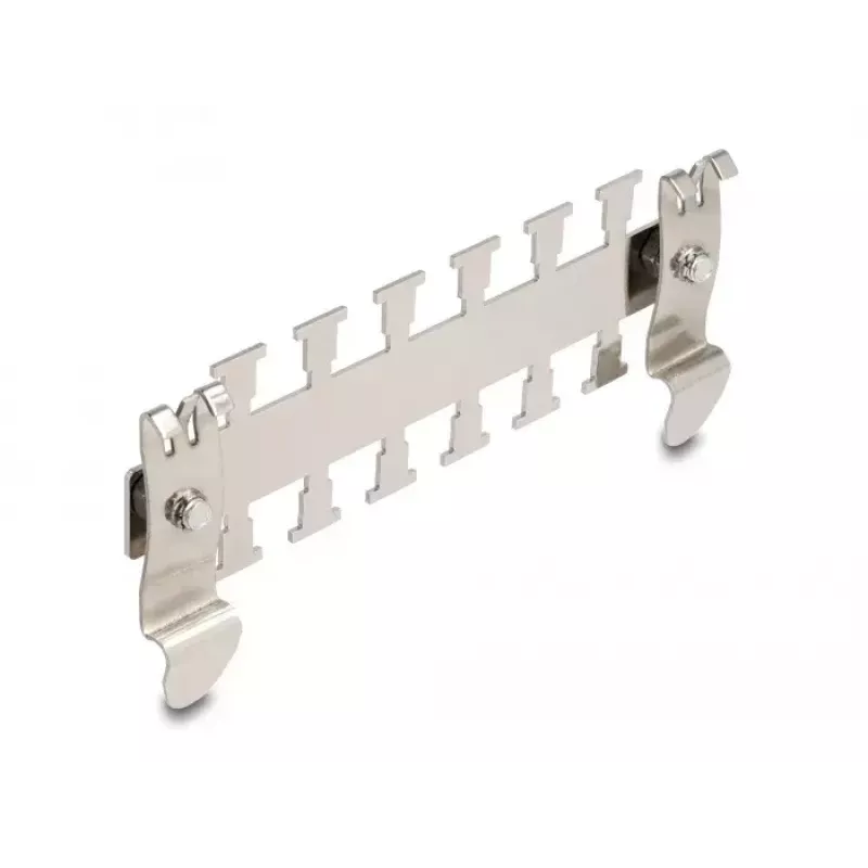 DeLOCK Zacisk kablowy na szynę DIN 3,5 cm średnica metaliczny metal
