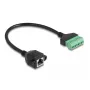 Adapter DeLOCK RJ45 Cat.6 żeński do kostki zaciskowej 30 cm