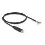 DeLOCK adapter kablowya USB 2.0 Type-A to Serial RS-485 1 m Czarny