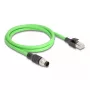 Kabel sieciowy DeLOCK M12 A-kodowany 8-stykowy męski na RJ45 męski PUR (TPU) 5 m