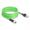 Kabel sieciowy DeLOCK M12 X-kodowany 8-pinowy wtyk męski na RJ45 wtyk męski PUR (TPU) 5 m