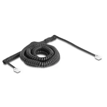 Kabel telefoniczny DeLOCK 90227 10 m Czarny RJ-11 do RJ-11