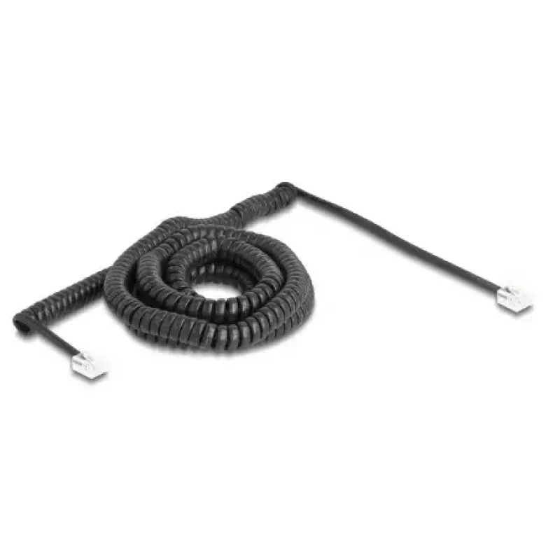 Kabel telefoniczny DeLOCK 90227 10 m Czarny RJ-11 do RJ-11