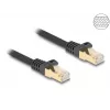 DeLOCK Kabel sieciowy RJ45 Cat.6A S/FTP 1m Czarny