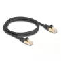 DeLOCK Kabel sieciowy RJ45 Cat.6A S/FTP 1m Czarny