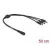 Kabel rozgałęźny DC DeLOCK 83021 5,5 x 2,1 mm 1 x gniazdo na 3 x wtyk