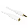 Kabel audio 3,5 mm M-Ż DeLOCK 83771 5 m biały