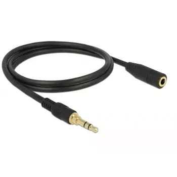 Kabel audio 3,5 mm męski na żeński DeLOCK 85578 2 m czarny
