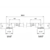 Kabel koncentryczny DeLOCK 89608 0,2 m MHF (I-PEX) Czarny Złoty