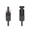 Kabel DeLOCK DL4 Solar płaski kabel męski do żeńskiego 60 cm czarny 3,3 mm²