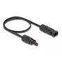 Kabel DeLOCK DL4 Solar płaski kabel męski do żeńskiego 60 cm czarny 3,3 mm²