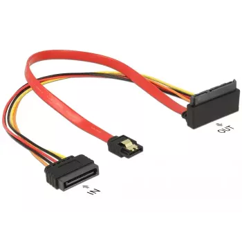 Kabel SATA DeLOCK 85515 SATA 15-pin 1 x SATA 22 pin 1 x SATA 7 pin Wielokolorowy