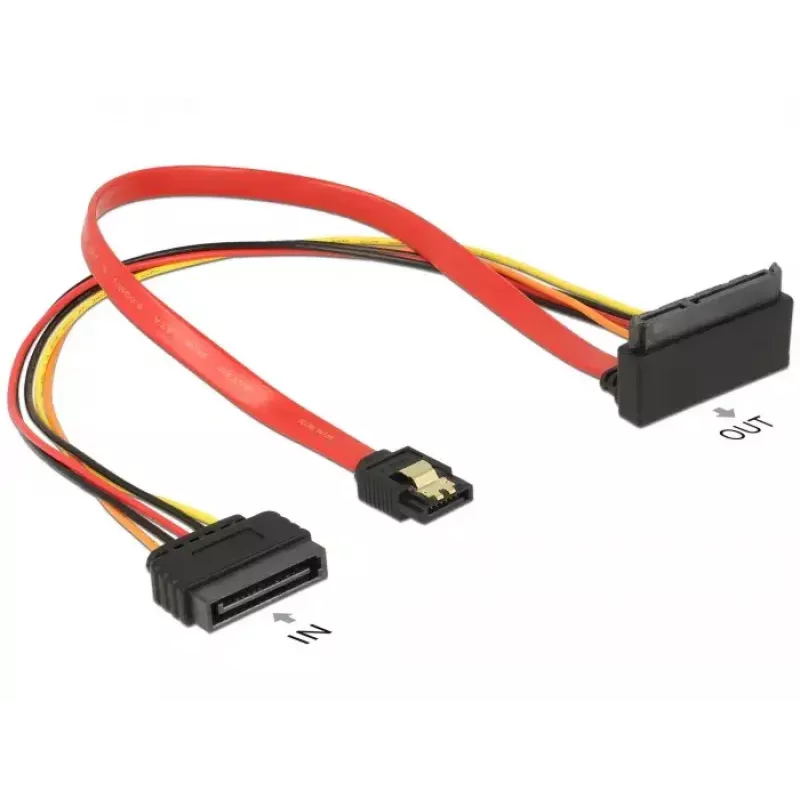 Kabel SATA DeLOCK 85515 SATA 15-pin 1 x SATA 22 pin 1 x SATA 7 pin Wielokolorowy