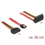 Kabel SATA DeLOCK 85515 SATA 15-pin 1 x SATA 22 pin 1 x SATA 7 pin Wielokolorowy