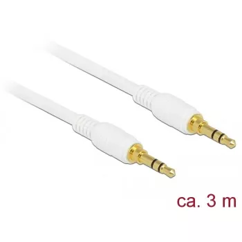 Kabel audio DeLOCK 85552 3m 3.5mm biały