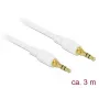Kabel audio DeLOCK 85552 3m 3.5mm biały