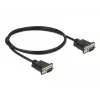 Kabel szeregowy DeLOCK 86573 Czarny 1m RS-232 Sub-D9