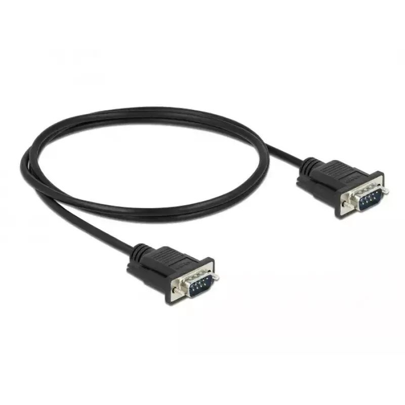 Kabel szeregowy DeLOCK 86573 Czarny 1m RS-232 Sub-D9