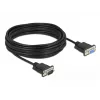 Kabel szeregowy DeLOCK 86599 Czarny 10 m RS-232 Sub-D9