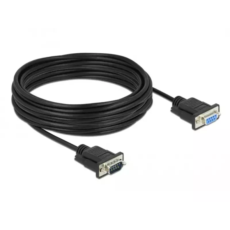 Kabel szeregowy DeLOCK 86599 Czarny 10 m RS-232 Sub-D9